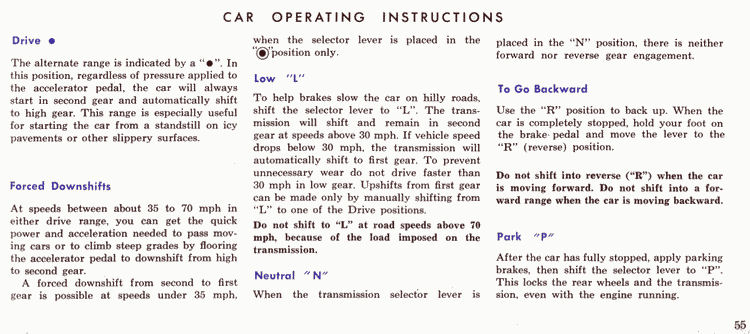 1965 Ford Owners Manual Page 26